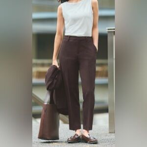Uniqlo Women's Dark Brown Ankle Trousers